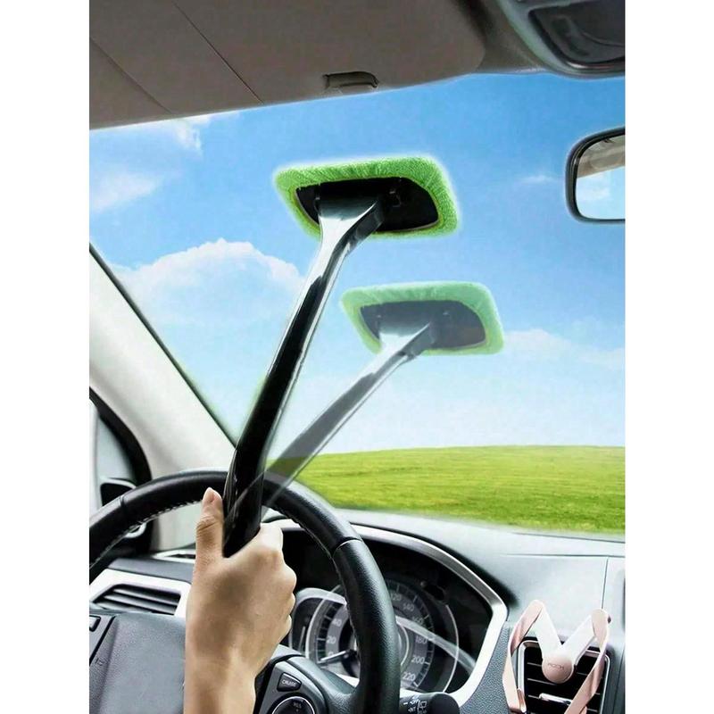 1pc The Windshield Cleaning Brush Set Keeps Your Car Clean And Shiny! (Due To Different Batches, The Color Of The Replacement Fabric May Vary. We Apologize For Any Inconvenience Caused.)