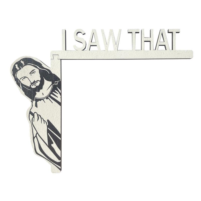 Jesus Letter Design Door Frame Decoration, 1 Count Creative Jesus with Letter Design Door Hanging Decoration, Home Decor for Living Room Bedroom