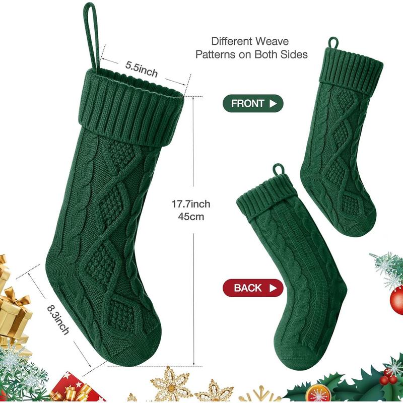 6 Pack Christmas Stockings, Fashion Stockings