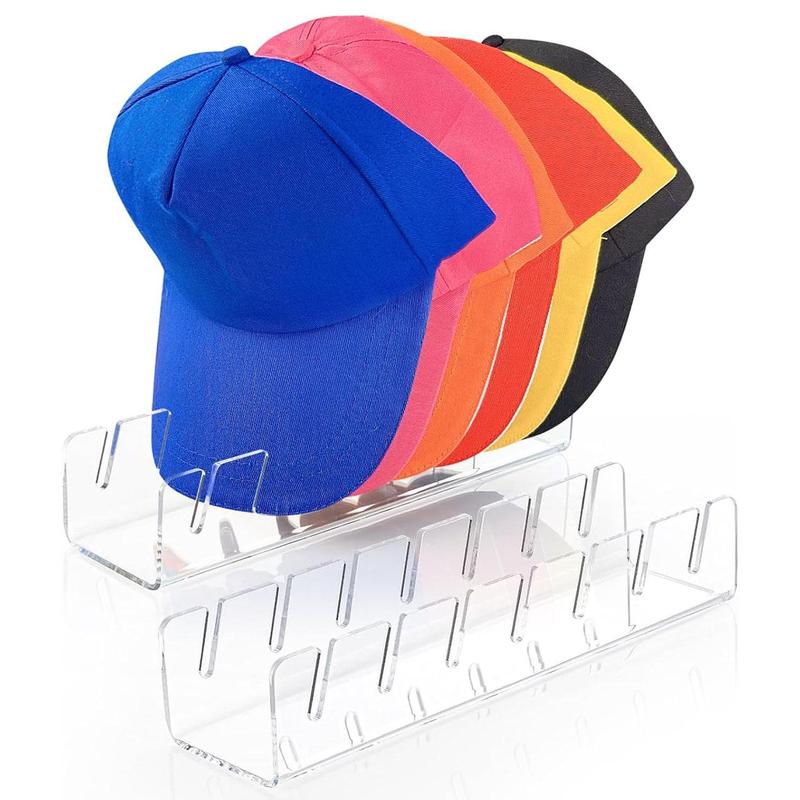 Acrylic Hat Stand, 1 Count Hat Organizer for 7 Baseball Caps, Hat Display Rack for Bedroom, Closet, Dresser, Office, Home Supplies