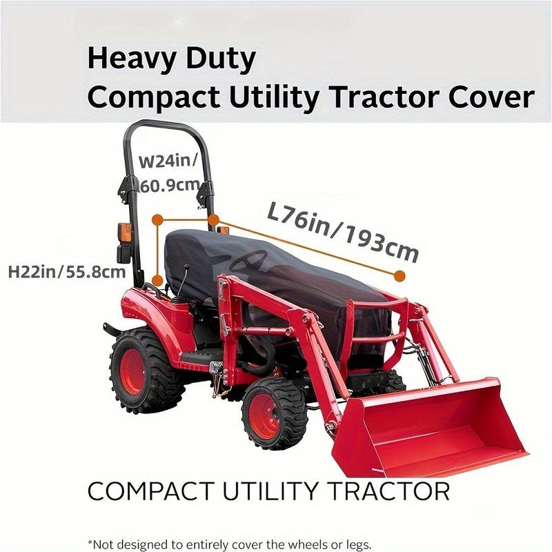 Campact Utility Tractor Cover without Tractor, 1 Count Waterproof Tractor Cover, Dustproof Tractor Protector, Universal Tractor Accessories for Home Farm