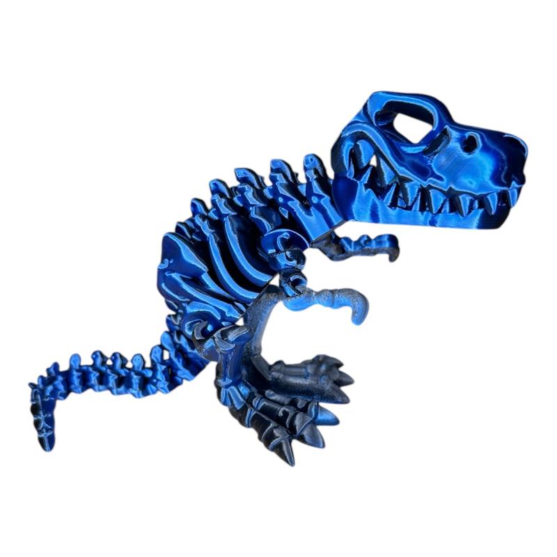 3D Printed T-Rex Skeleton, Dino, Gift, Decor, Desk Ornament Room Figurine Lover Standing