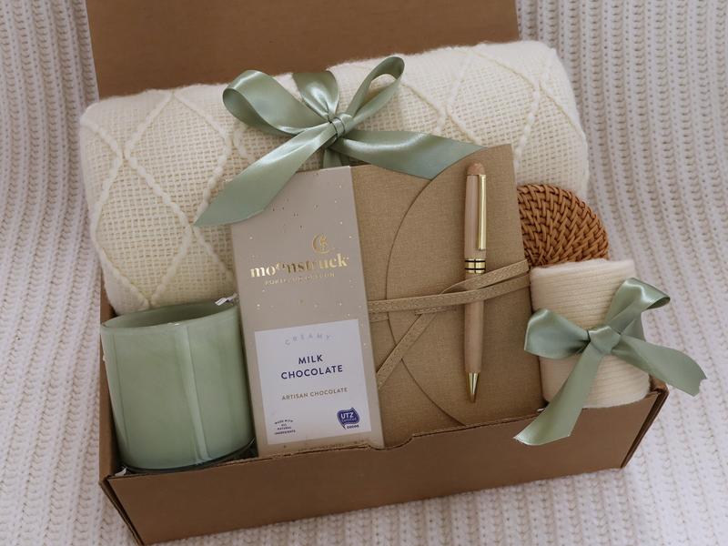 Holiday Gift Box For Family, Couples Gift Set, Hygge Gift Basket For Couples, Families, Cozy Winter Care Package