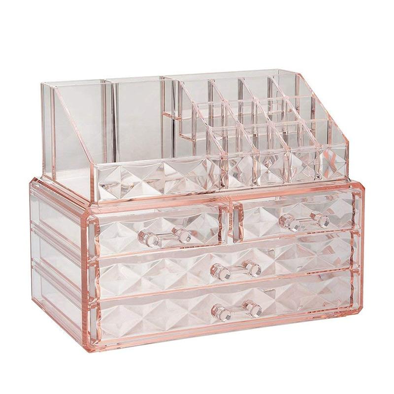 Makeup Organizer - 2 Styles Available - Pink Makeup Organizer Box Boxes organizer bag