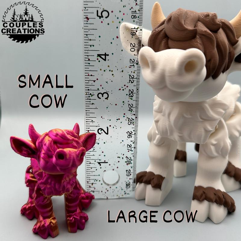 Highland Cow Decor - 3D Printed Cuties for Home Decor - Room Ornaments Artistic