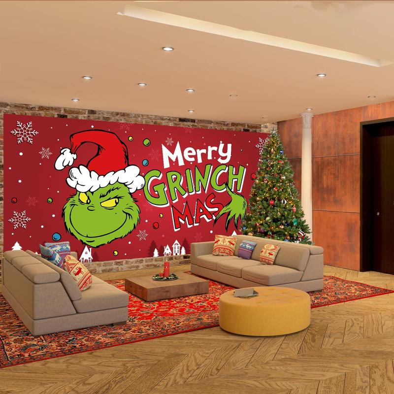 Christmas Garage Door Banner Decoration, Merry Christmas Banner for Garage Door, Outdoor Christmas Decorations, Holiday Party Supplies