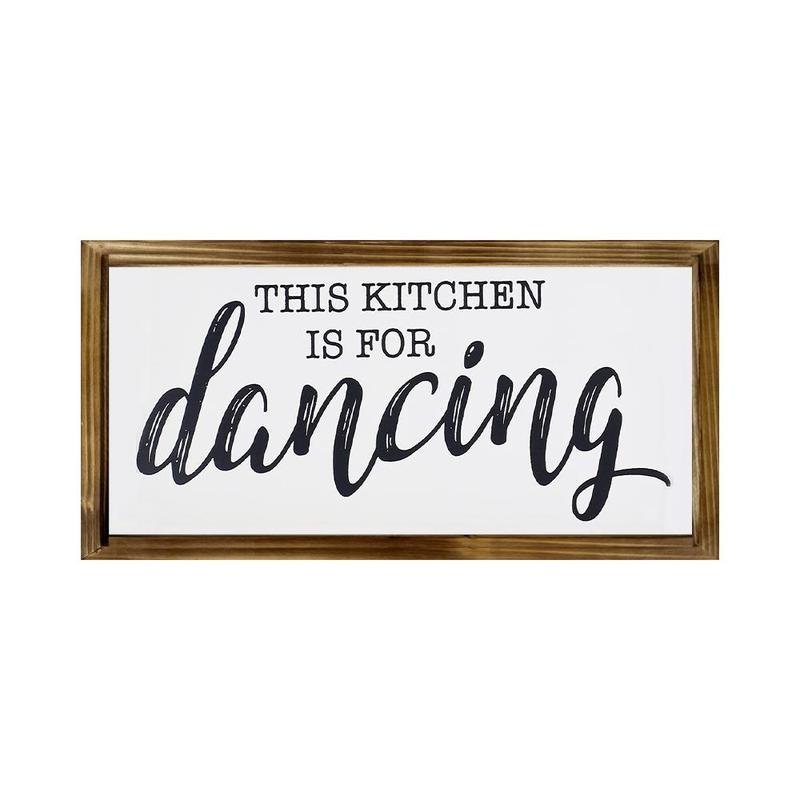 Framed Wood Sign, 1 Count Wooden Kitchen Sign, Wall Hanging Art, Rustic Wall Decor for Home Kitchen Dining Room, Home Decor Ideas