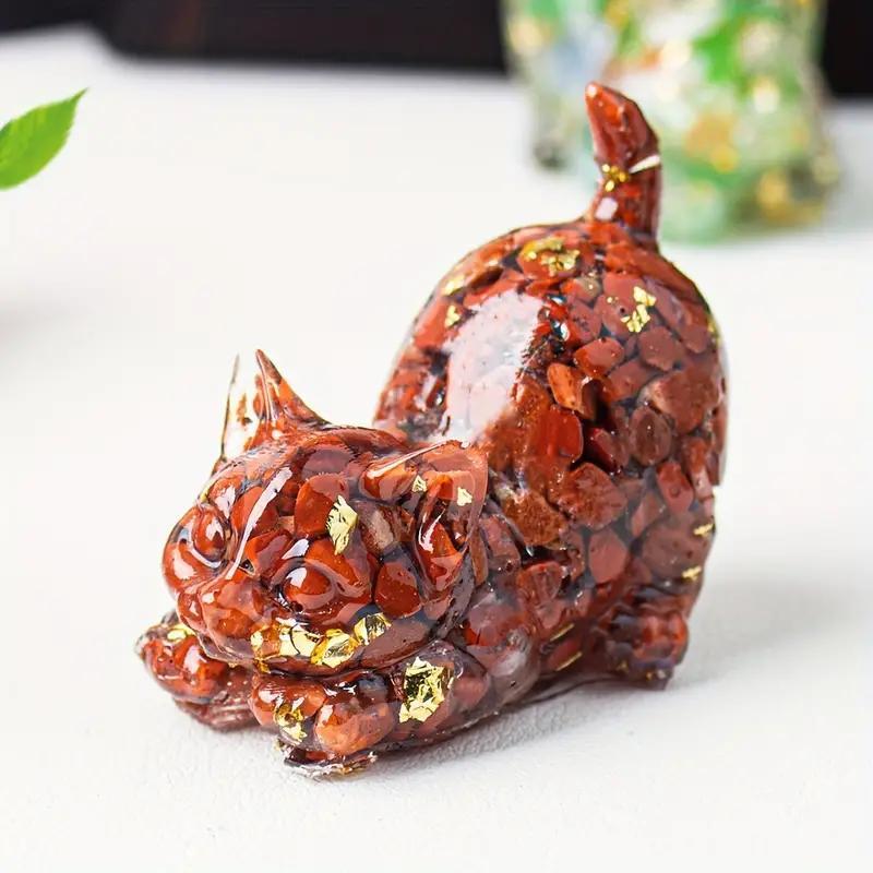 Cute Cat Design Figurine, 1 Count Mini Household Resin Ornament, Festival Decoration, Gifts for Family and Friends