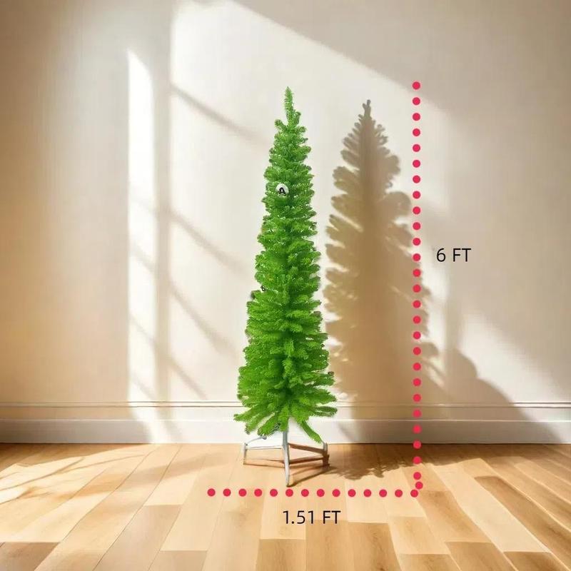 6FT Bendable Artificial Christmas Tree - Easy Assembly, Perfect for Cozy Home Holiday Vibes | Must-Have Festive Decor for a Magical Christmas! christmas celebration holiday time traditional  christmas（no light））