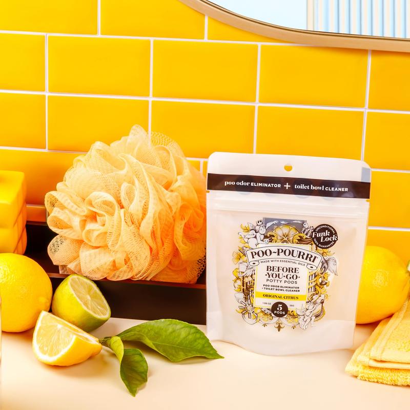 Potty Pods Poo~Pourri Toilet Bowl Pods for a Clean and Fresh Bathroom Cleaning Household