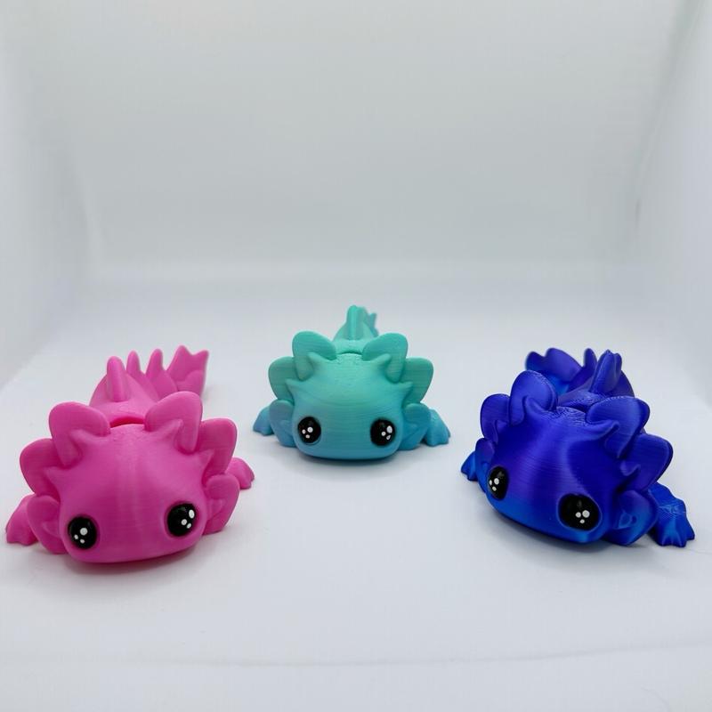 3D Printed Axolotl Tadpole Figurine