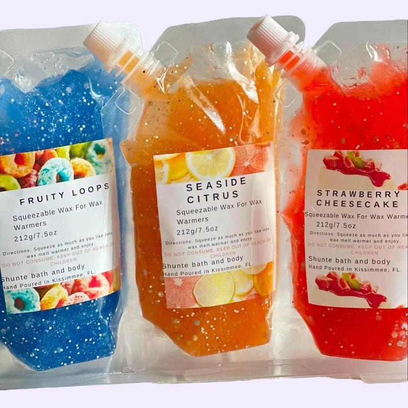 New Highly Fragrant  Squeezable Wax Melts Long-lasting Decoration Gift Bedroom Sparkle Coconut Fragrance