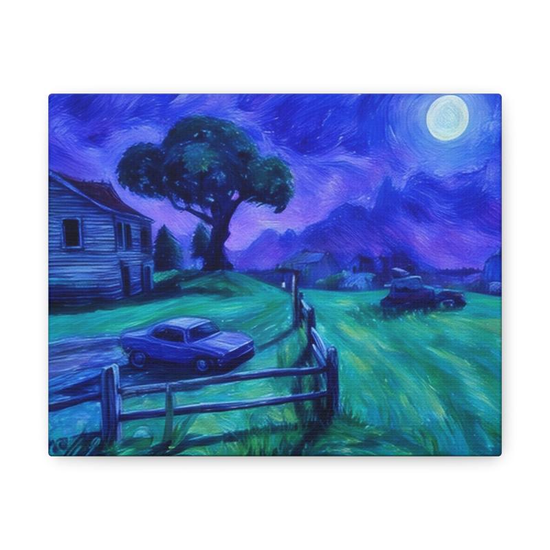 Fort Inspired Nostalgic Canvas - Starry Night Wall Art Decor