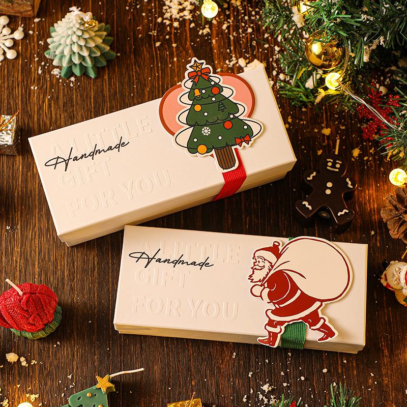 2024 Christmas Candle Gift Box Set Cartoon Gingerbread Man Christmas Tree Deer Shape Aromatherapy Candle Set Souvenir