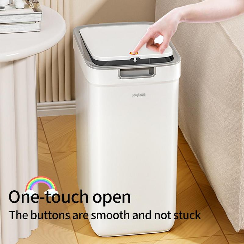 Trash Can with Lid, 1 Count Wall Mounted Or Ground Waste Can, Press The Lid To Open Waste Bin for Bathroom, Kitchen and Other Places