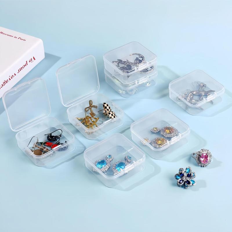 Bead Organizer, 1 Count Transparent Storage Box with 31pcs Individual Boxes, Plastic Clear Container for DIY Bracelet, Craft, Nail Accessories