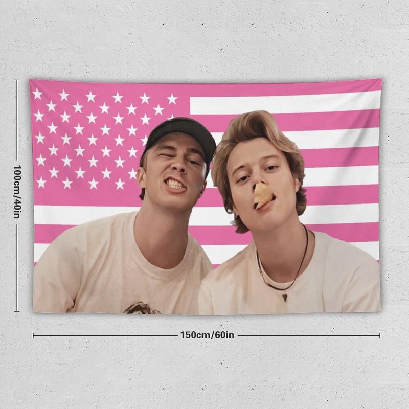 Drew JJ Pink Rafe America Funny Starkey Cameron Maybank Flag for College Dorm Decor, Outdoor Party, Patio Yard, Room Decor Tapestry Merch