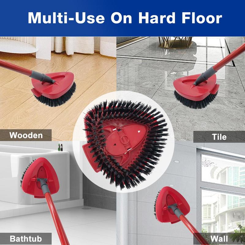 Spin Mop Replace Head, 2 Counts Scrub Mop Brush Head Replacement for O-CEDAR EasyWring 1 Tank System, Hard Bristle Cleaning Brush for Bathroom Kitchen