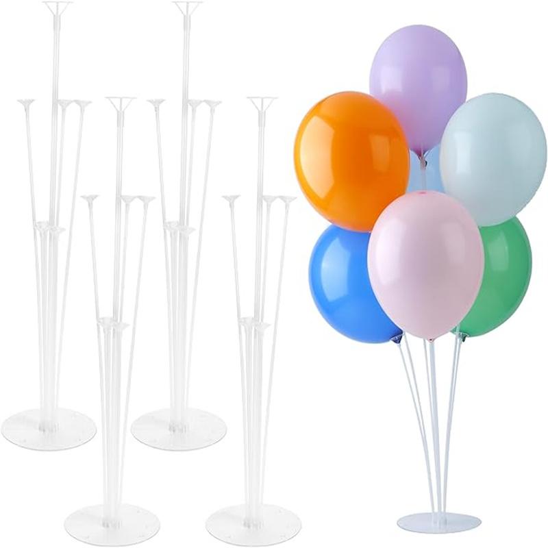 4 Sets Balloon Stand Kit Balloon Sticks With Base for Table Balloon Stands With Base for Floor Balloon Arch Stand With Base Balloon Stands for Table Baby Shower Birthday Wedding Party Decorations