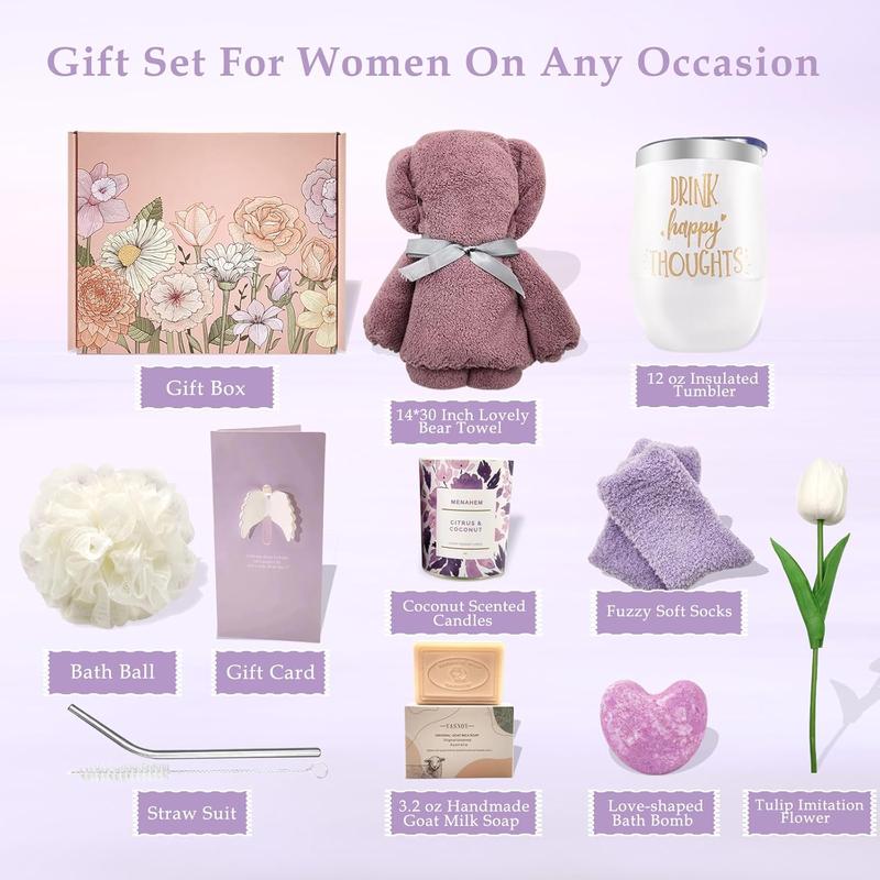 Gifts for Women, Christmas Gifts for Mom Grandma Sister Wife  Friend,Self Care  Relaxing Gift Baskets for Her, Get Well Soon Birthday Mothers Day Presents for Women Who Have Everything