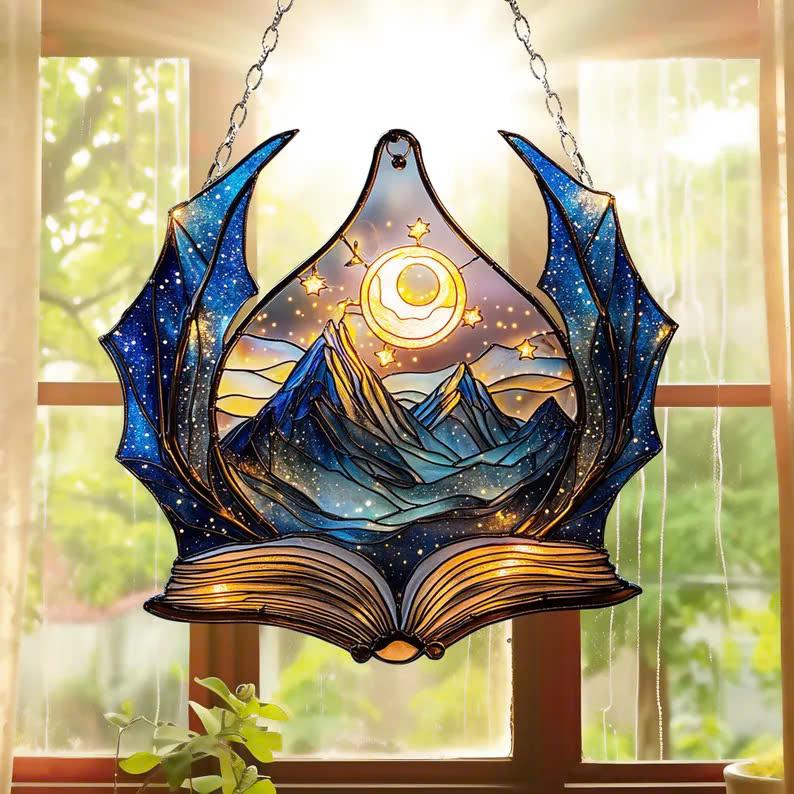 Night Court ACRYLIC SUNCATCHER Night Court Acrylic Window Hanging Ornament For Fantasy Book Reader Gift Book Lover Bookish Gift