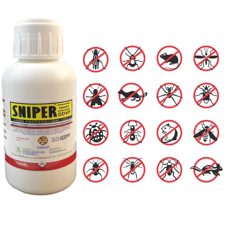 Sniper Insecticide 100ml Spray - DDGP 10000EC Formula for Household Pests