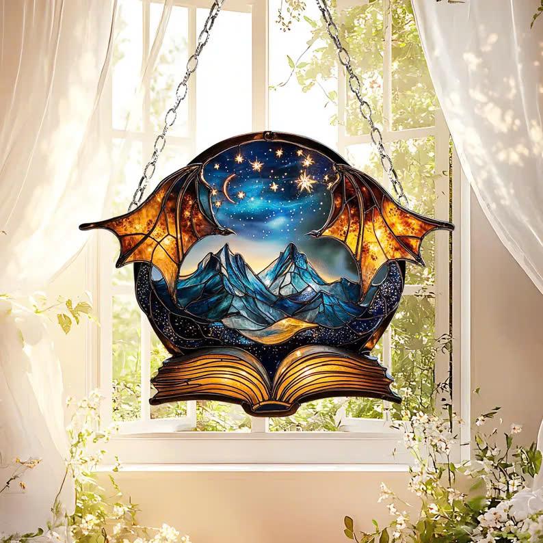 Night Court ACRYLIC SUNCATCHER Night Court Acrylic Window Hanging Ornament For Fantasy Book Reader Gift Book Lover Bookish Gift