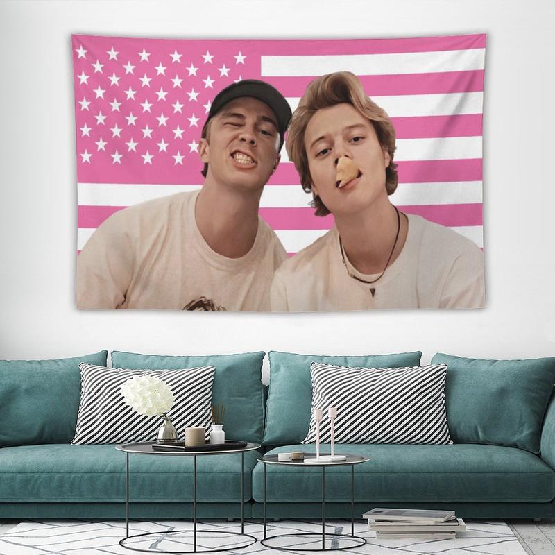 Drew JJ Pink Rafe America Funny Starkey Cameron Maybank Flag for College Dorm Decor, Outdoor Party, Patio Yard, Room Decor Tapestry Merch