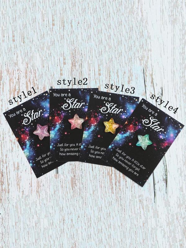 Star Shaped Resin Mini Trinket, Encouragement Greeting Gifts, Birthday Wedding Party Gift, Unique Birthday, Back to School, , Christmas Gifts As Halloween Gift