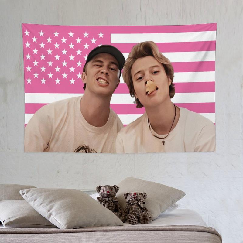 Drew JJ Pink Rafe America Funny Starkey Cameron Maybank Flag for College Dorm Decor, Outdoor Party, Patio Yard, Room Decor Tapestry Merch