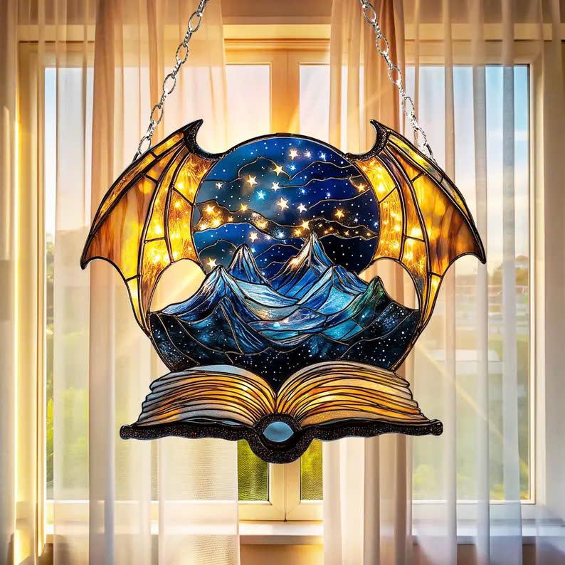 Night Court ACRYLIC SUNCATCHER Night Court Acrylic Window Hanging Ornament For Fantasy Book Reader Gift Book Lover Bookish Gift