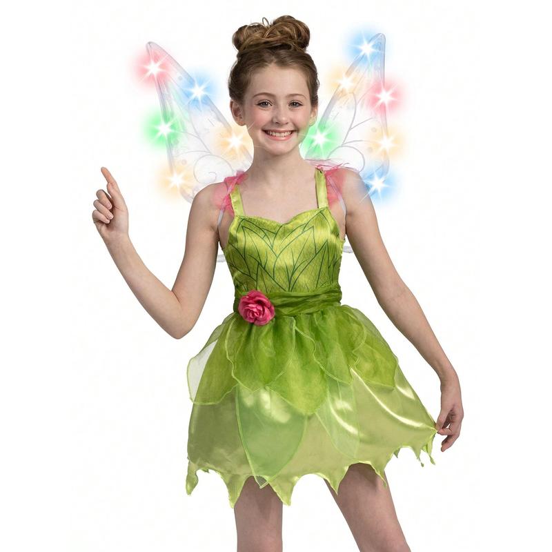 Halloween Light Up Fairy Wing, Wing With 3 Light-Up Modes For Halloween Cosplay Parties