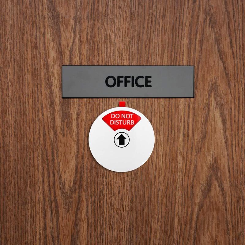 Wall Mounted Office Sign, 1 Count Multi-functional Personnel Status Identification Sign, Office Stationery & Supplies