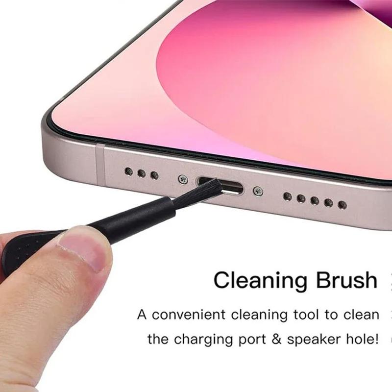 Universal Mobile Phone Cleaning Brush, Speaker Port Dust Mesh Dust Removal Cleaner Tool Kit, Phone Cleaning Accessories for Most Phones