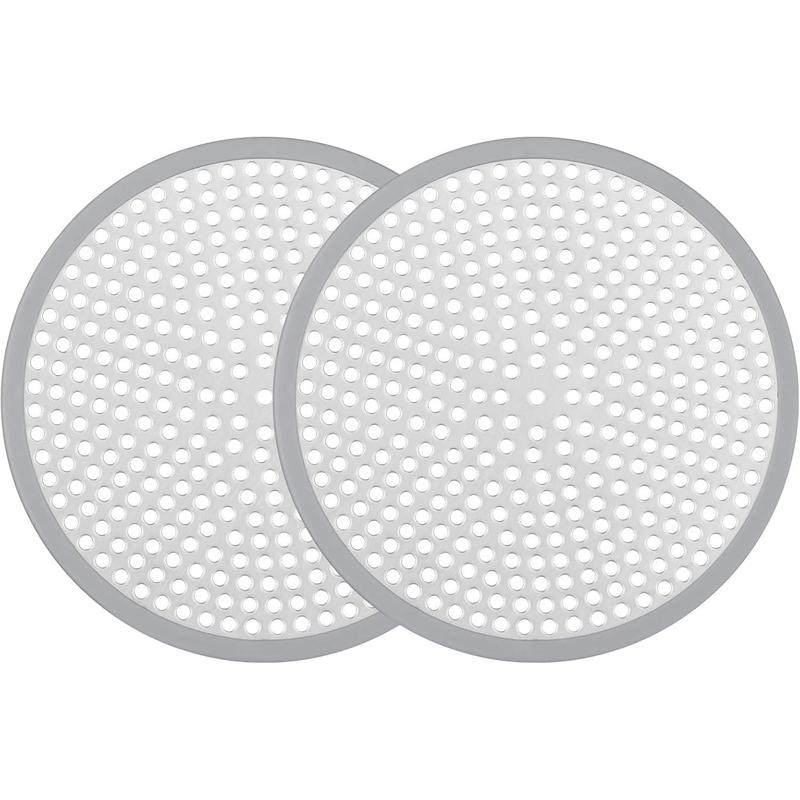 Shower Drain Hair Catcher - 2 count 4.72 Shower Stall Sink Drain Cover Strainer, Stainless Steel Bathtub Hair  Stopper, Bathroom Floor Drain Hair Filter Screen Protector with Silicone Rim