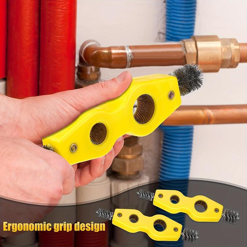 4 in 1 Copper Tube Cleaning Brush, Multifunctional Pipe Cleaning Tool, Pipe Installation Welding Scraper Cleaning Tool, Professional Hand Tool