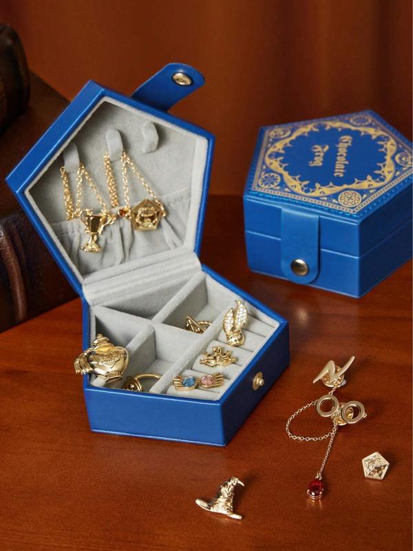 The Chocolate Frog Geometric Shaped Jewelry Storage Box With Letter Print