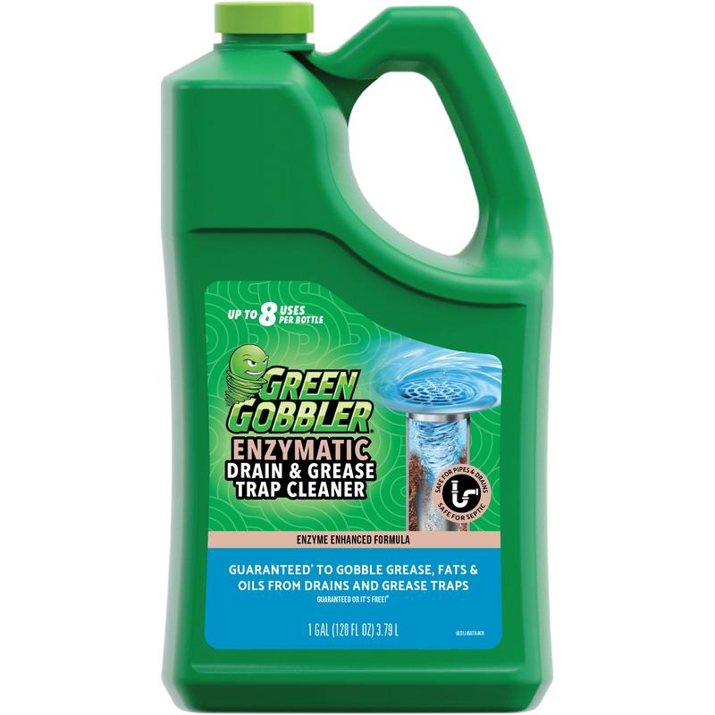 Green Gobbler Enzyme Maintenance Drain & Grease Trap Cleaner - safe for pipes