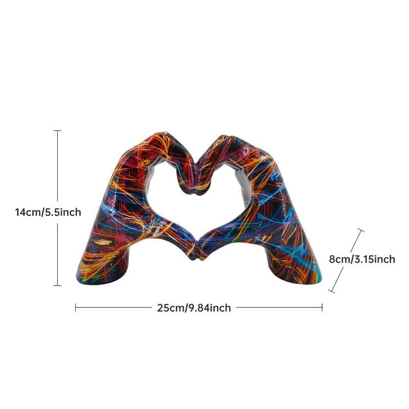 Heart Shaped Gesture Ornament, Creative Simple Desktop Decoration, Desk Decor for Home Office