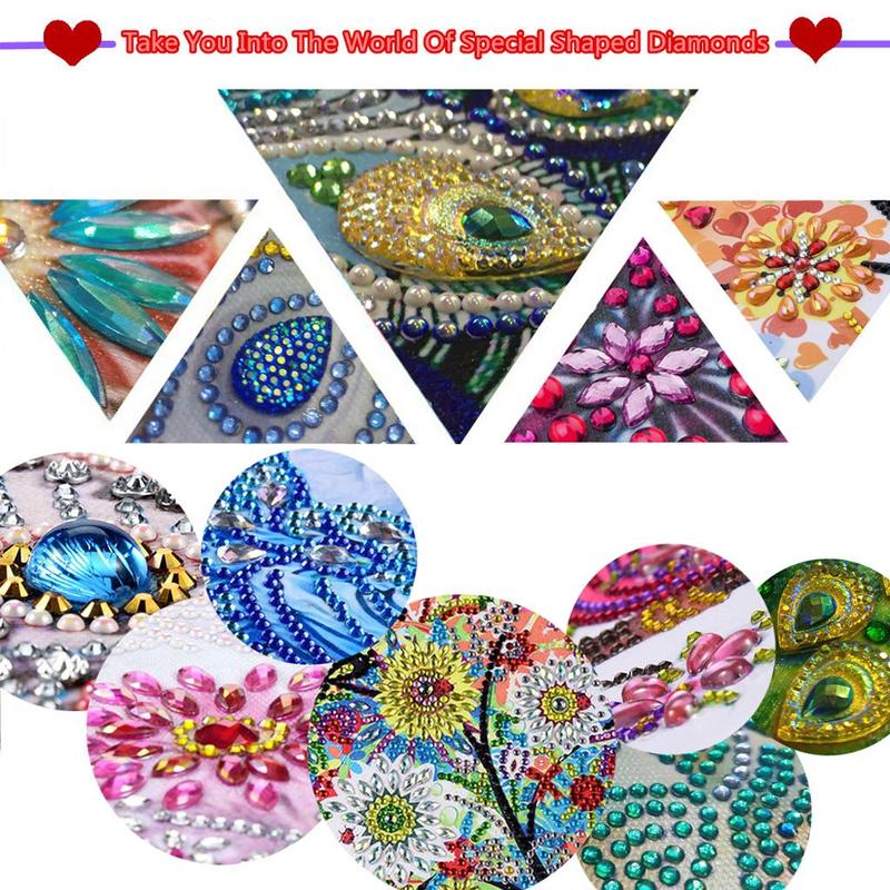 Rose Design Dream Catcher Diamond Art Painting Kit, DIY Diamond Arts Painting Kit, DIY Decorative Ornament for Home Bedroom Living Room