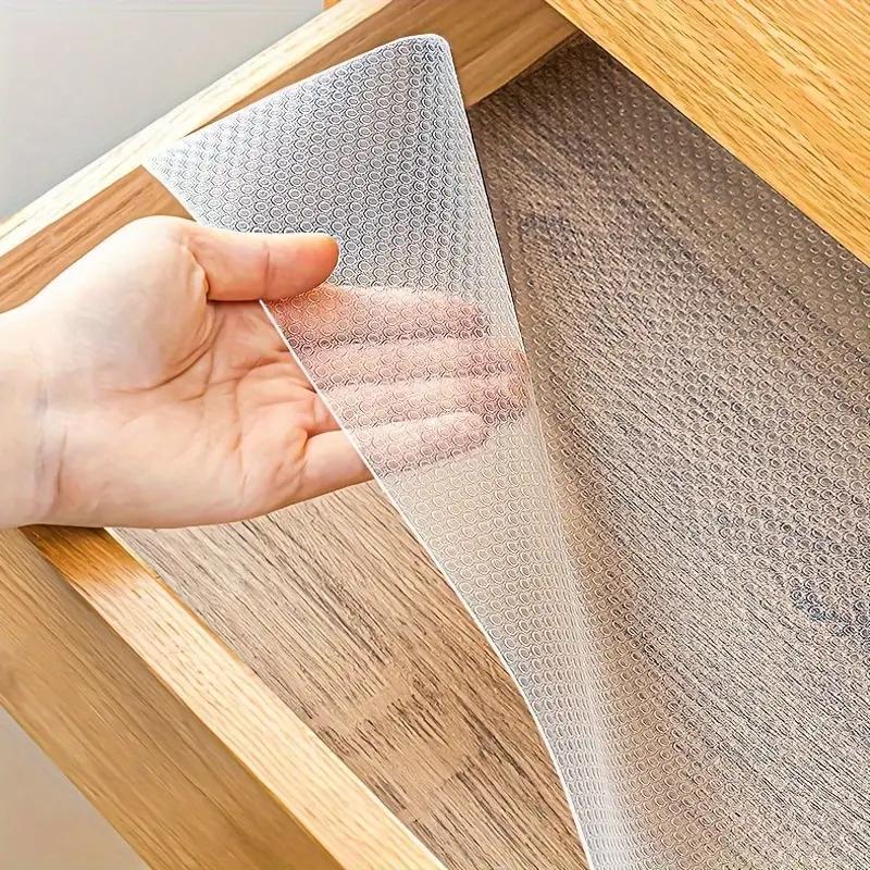 Kitchen Cabinet Liner, 1 Roll Moisture-proof Waterproof Dust-proof Kitchen Cabinet Drawer Liner, Non-slip Fridge Table Paper for Kitchen Cabinets