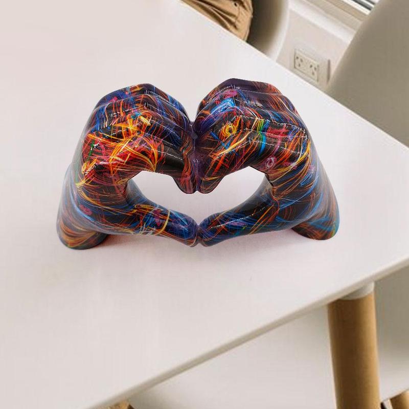 Heart Shaped Gesture Ornament, Creative Simple Desktop Decoration, Desk Decor for Home Office