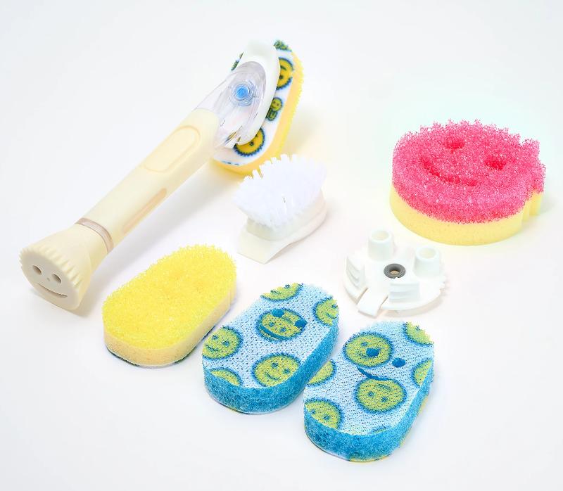 Scrub Daddy 9pc Dish Daddy Soap Wand with Interchangeable Cleaning Heads