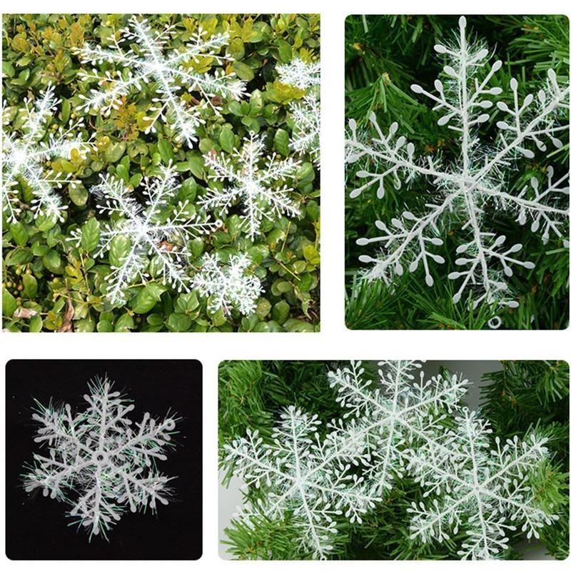 Christmas Snowflake Design Hanging Ornament, 30pcs set Snowflake Pendant, Festive & Party Supplies for Home Party Decoration