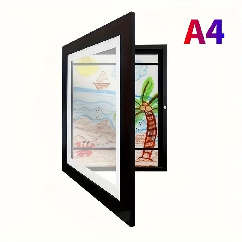 Picture Frame, 1 Count Flip Top Photo Frame, Replaceable Front Opening Frame, Home Decor for Living Room Bedroom Study Room [without Pictures]