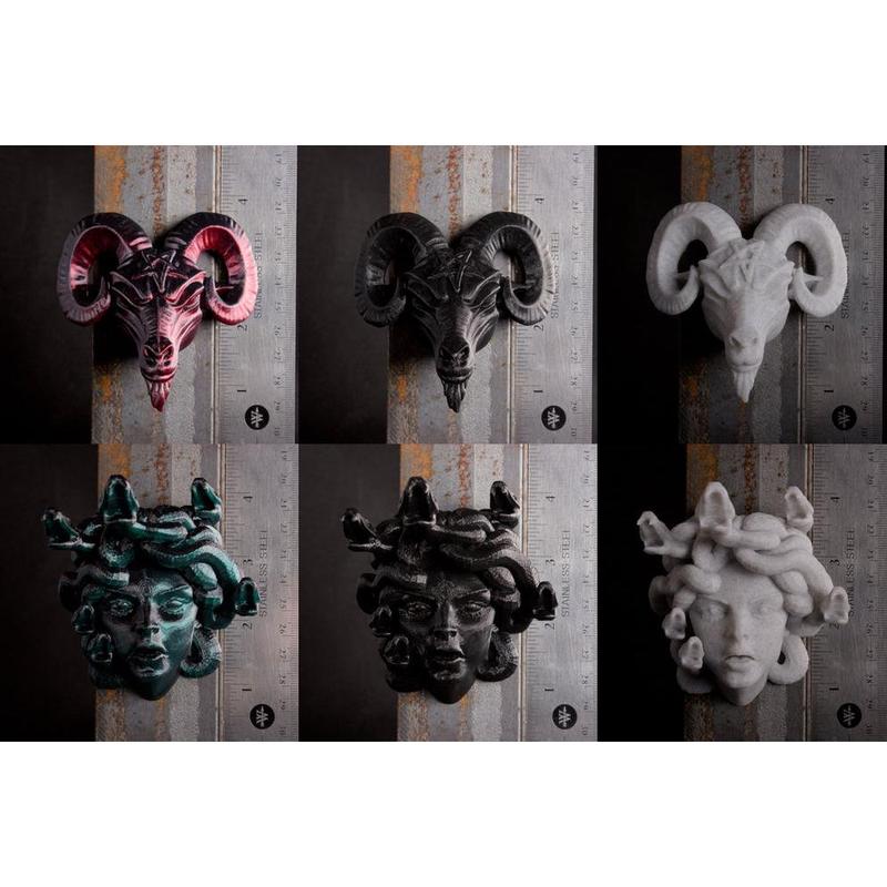 Magnets - Medusa, Baphy, Skull, and Krampus