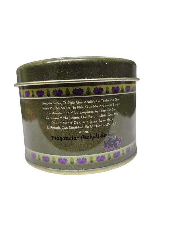 Patchouli Amber Scented Quartz Candle - 4.2oz for Purifying, Healing, and Spiritual Awakening