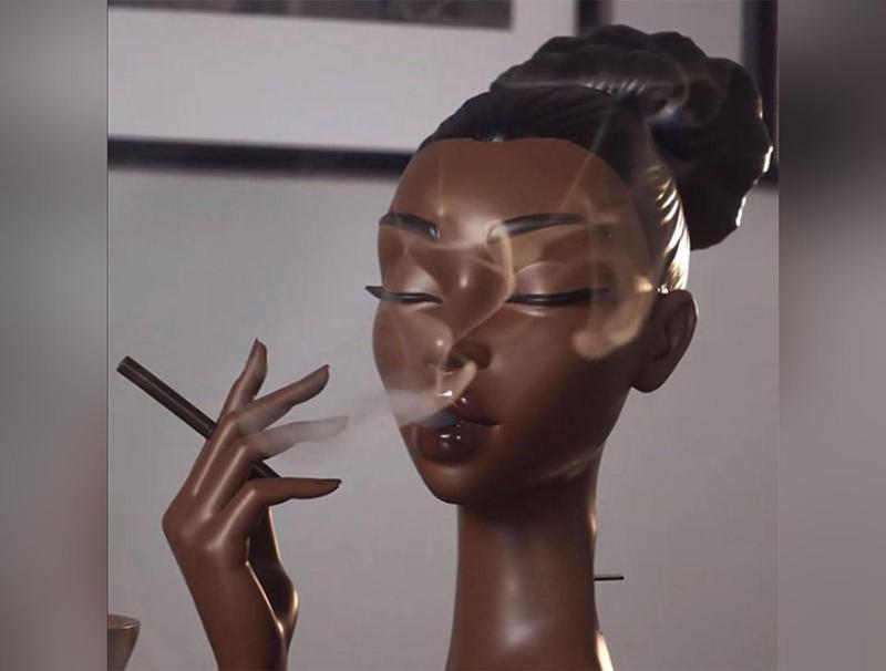 Solange Head Incense Holder for Black Women - Premium Quality Resin Materials