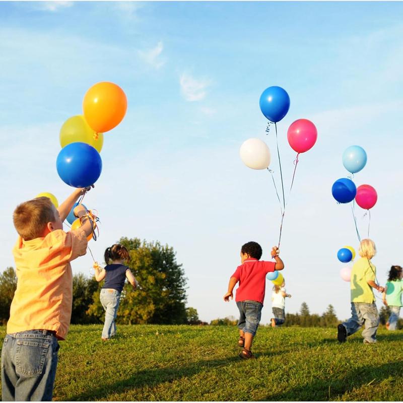 100 PCS 12 - inch Assorted Rainbow Latex Balloons in Colorful & Bright Hues: Perfect for Birthday and Wedding Party Decorations