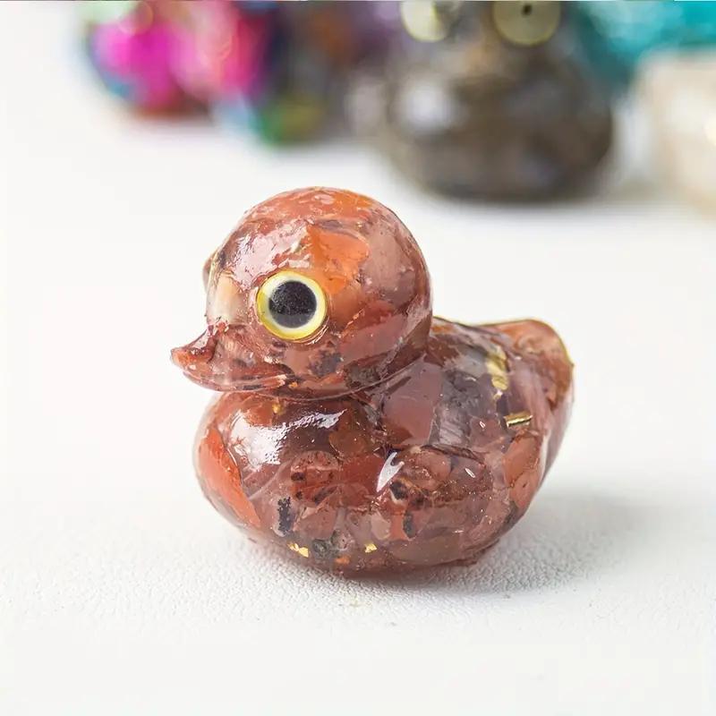 Miniature Resin-wrapped Duck Statue, 1 Count Unique Decorative Ornament, Durable Water-resistant Decoration for Indoor Outdoor